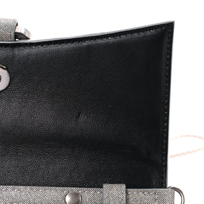 Balenciaga Glitter Fabric Hourglass Chain Bag Grey 9 of 12