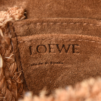 Loewe Calfskin Raffia Mini Gate Crossbody Bag Natural Tan 6 of 11