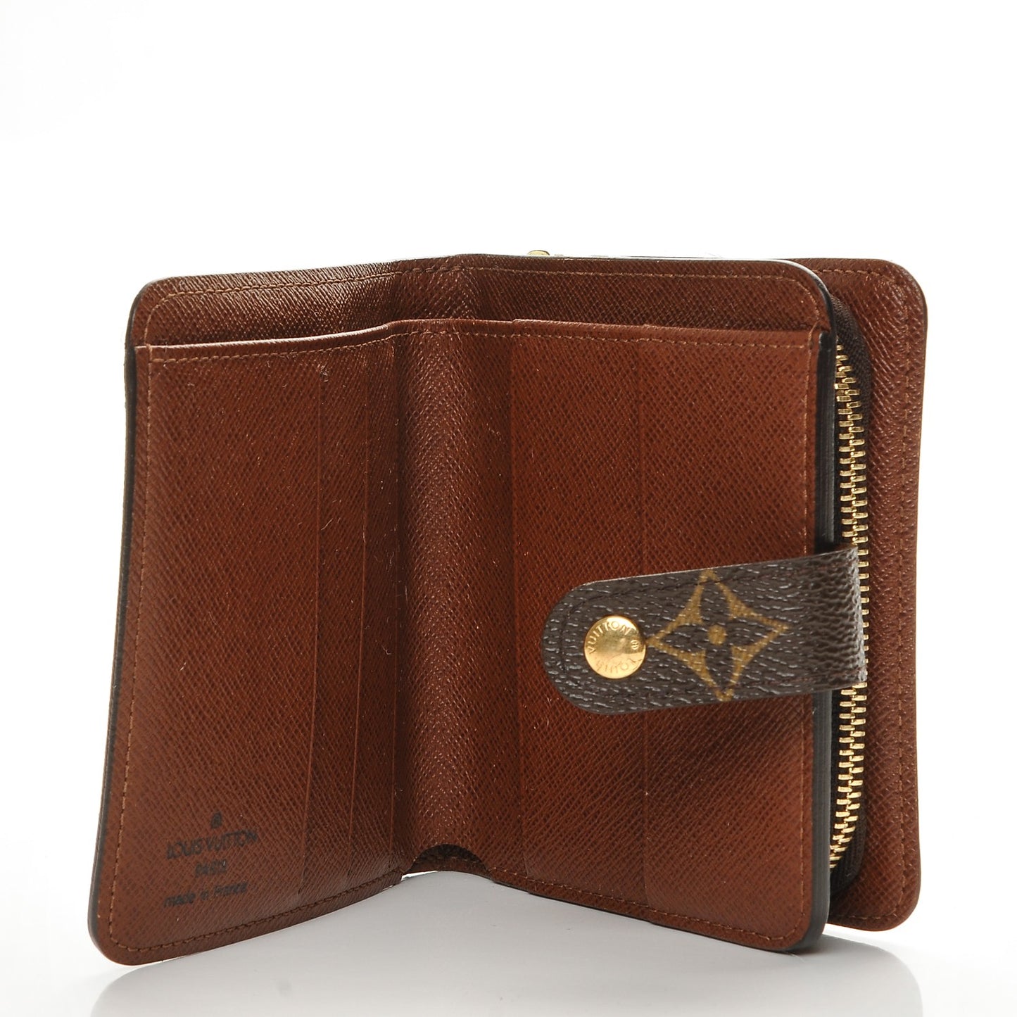 Monogram Compact Zippe Zipped Wallet
