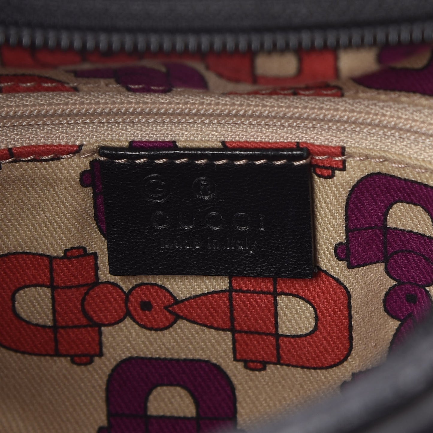 Calfskin Canvas Bamboo Shoulder Bag Black