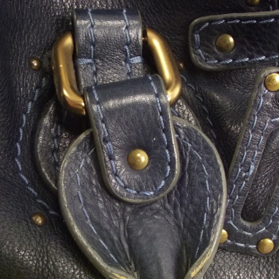 Chloe Leather Paddington Satchel Blue Nuit 9 of 16