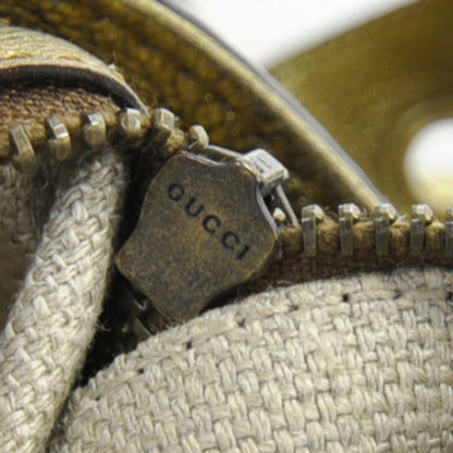 Gucci Leather Borchie Rivet Studded Flap Bag Gold 2 of 2