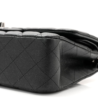 Chanel Iridescent Caviar Quilted Medium Double Flap Black 10 of 10