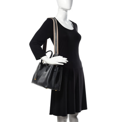 MCM Grained Calfskin Medium Milla Tote Phantom Grey 2 of 11