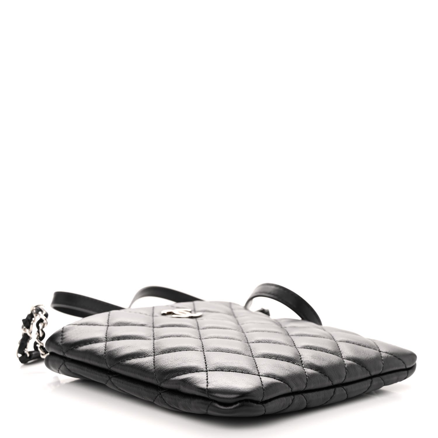 Chanel Lambskin Quilted Crossbody Bag Black 4 of 11
