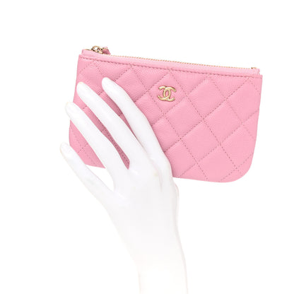Chanel Caviar Quilted Small Cosmetic Case Pink 2 of 8