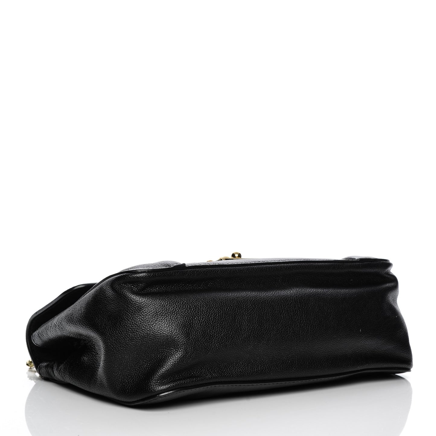 Calfskin Medium Elsie Shoulder Bag Black