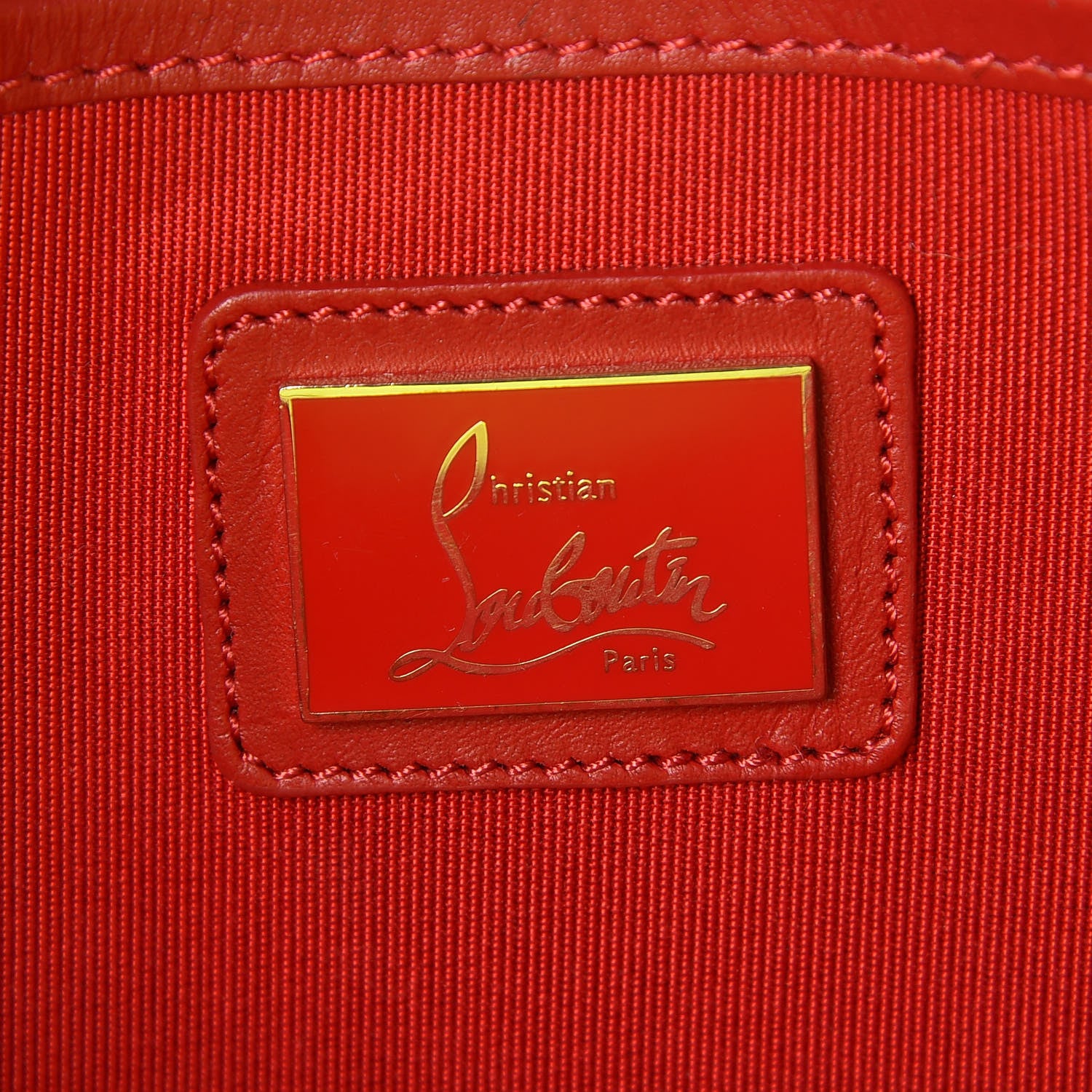 Christian Louboutin Calfskin Studded Loubiposh Chain Clutch Fluo Yellow 6 of 8