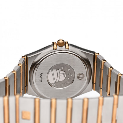 Omega Stainless Steel 18K Yellow Gold 33mm Constellation Quartz Watch White 1312.30 4 of 4