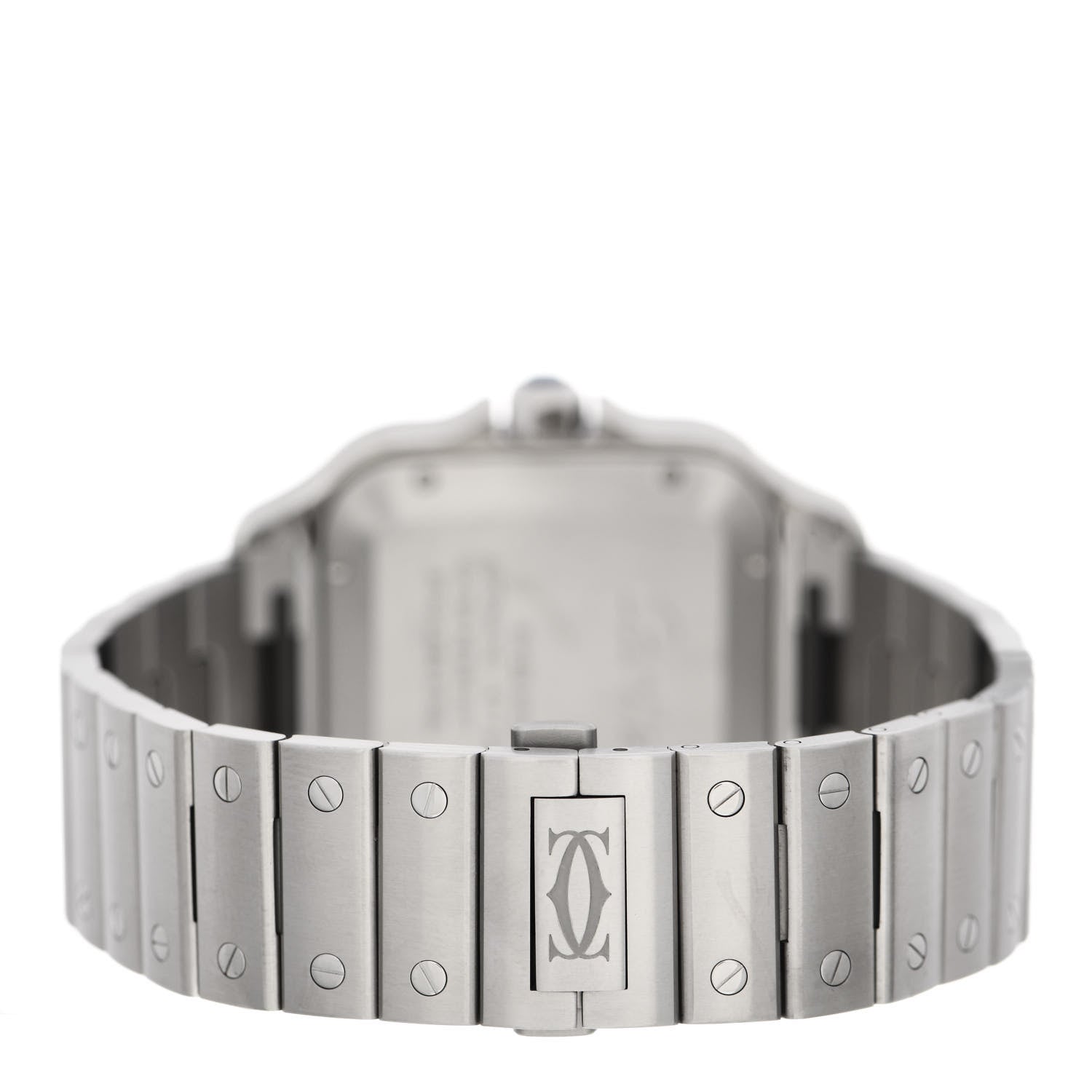 Cartier Stainless Steel 39.8mm Santos De Cartier Automatic Watch Grey 3 of 5