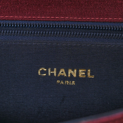 Chanel Lambskin Jersey Quilted Single Flap Burgundy 6 of 12