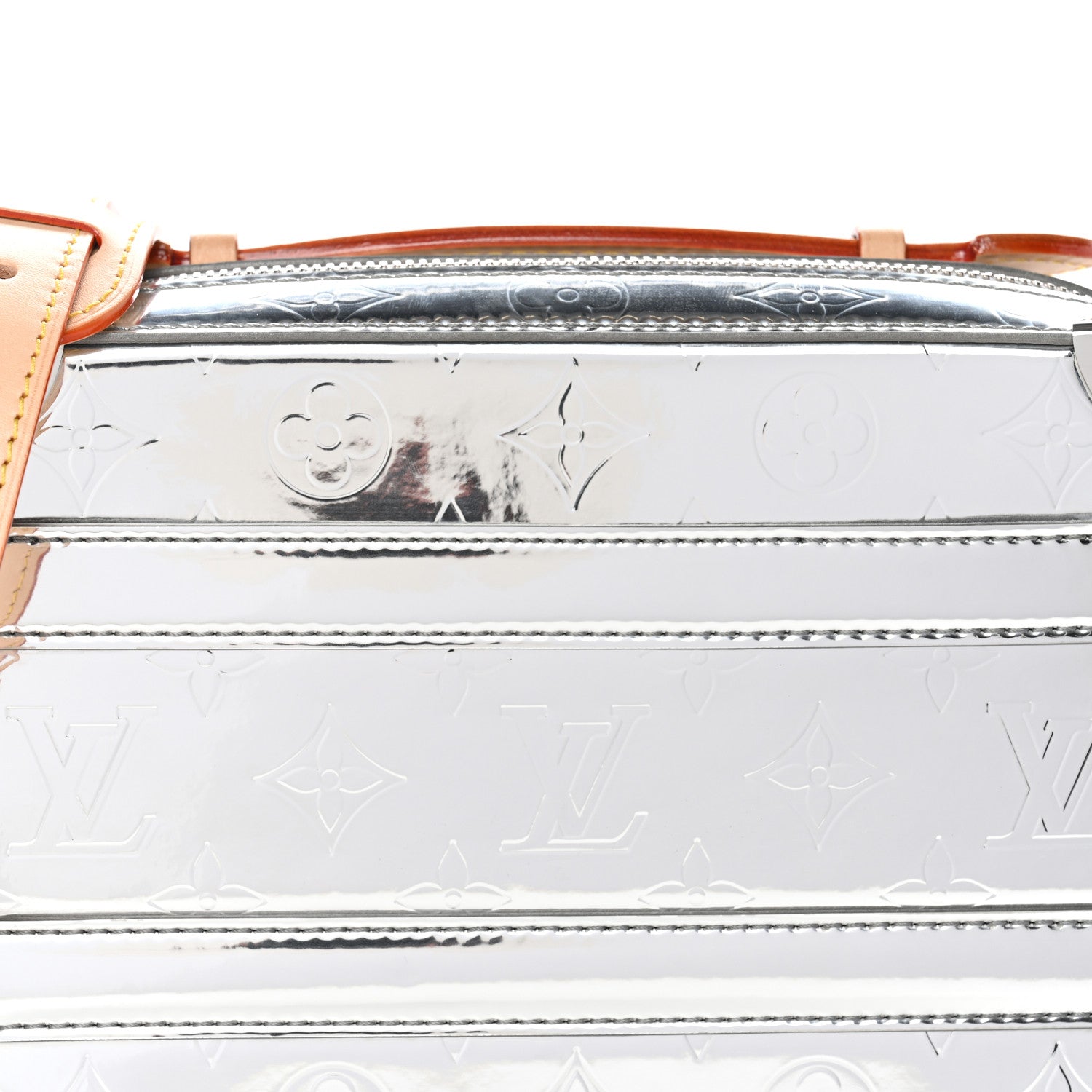 Louis Vuitton Monogram Mirror Handle Trunk Silver 7 of 9
