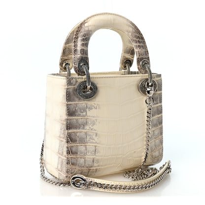 Christian Dior Niloticus Crocodile Himalaya Crystal Mini Lady Dior White 2 of 9