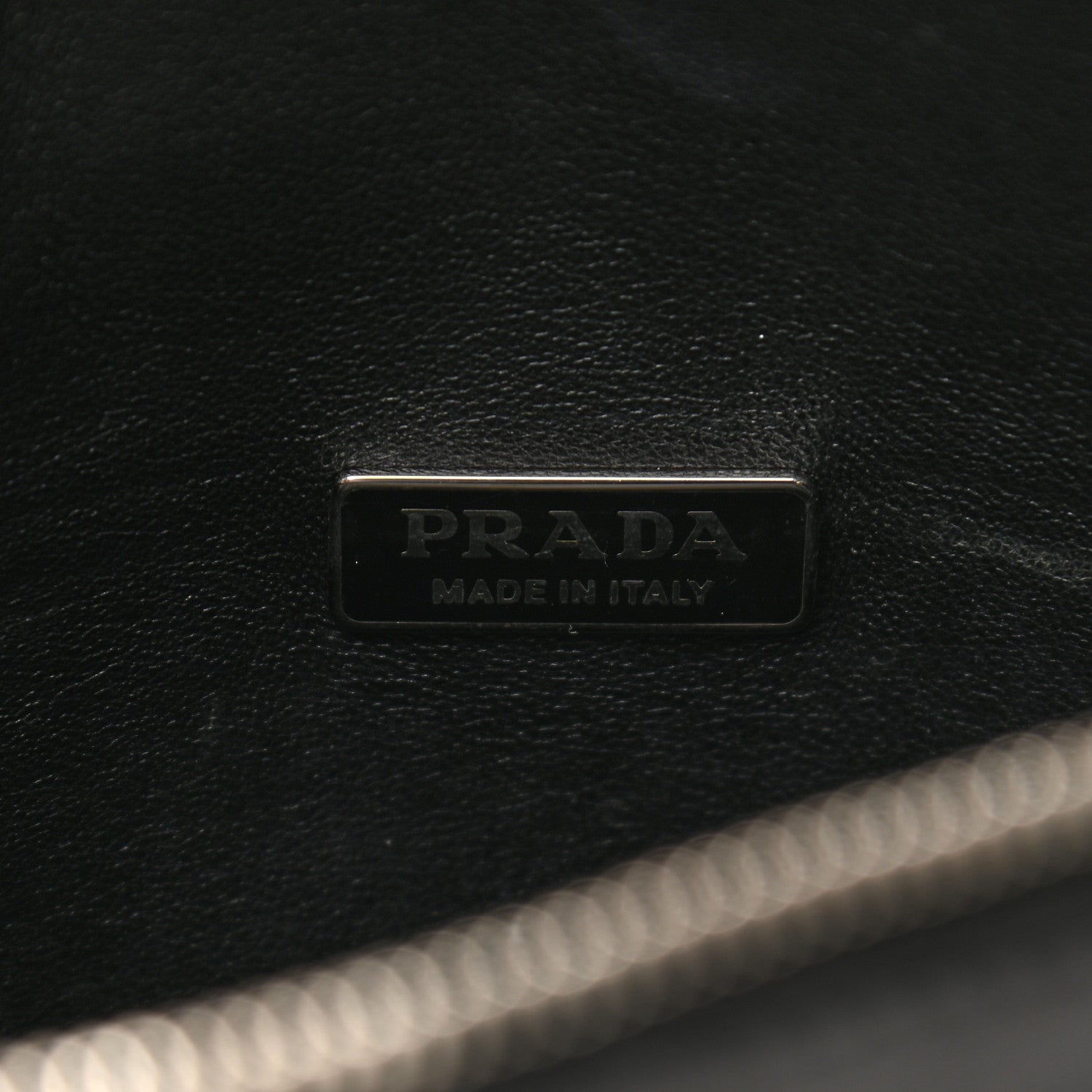 Prada City Calf Ouverture Bucket Bag Talco Black 6 of 11