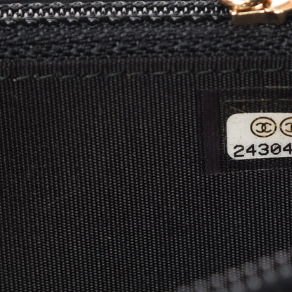Chanel Caviar Quilted Small Boy Zip Around Wallet Black 8 of 10