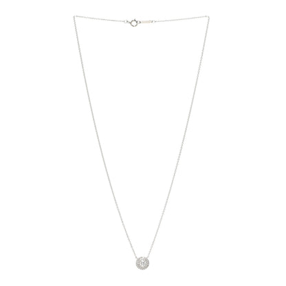 Tiffany Platinum Diamond Soleste Pendant Necklace 3 of 7
