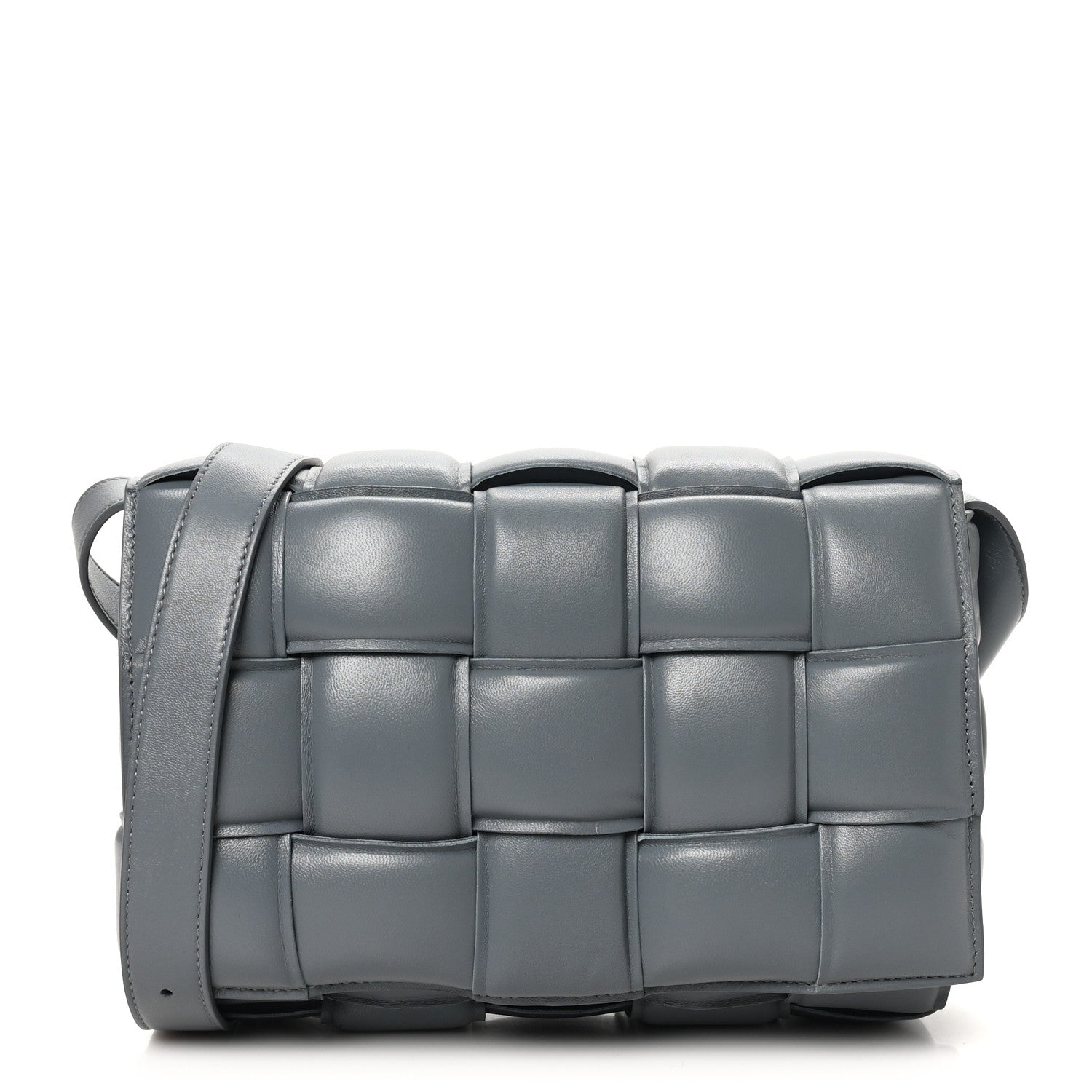 Bottega Veneta Nappa Maxi Intreccio Padded Cassette Crossbody Bag Thunder 1 of 9
