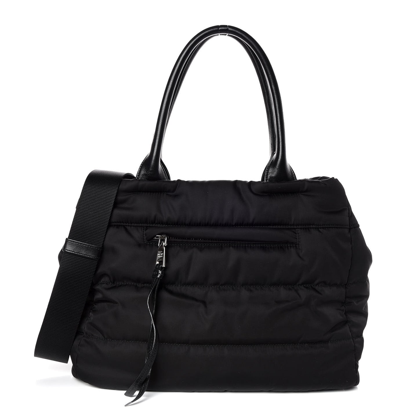 Tessuto Nylon Bomber Tote Black