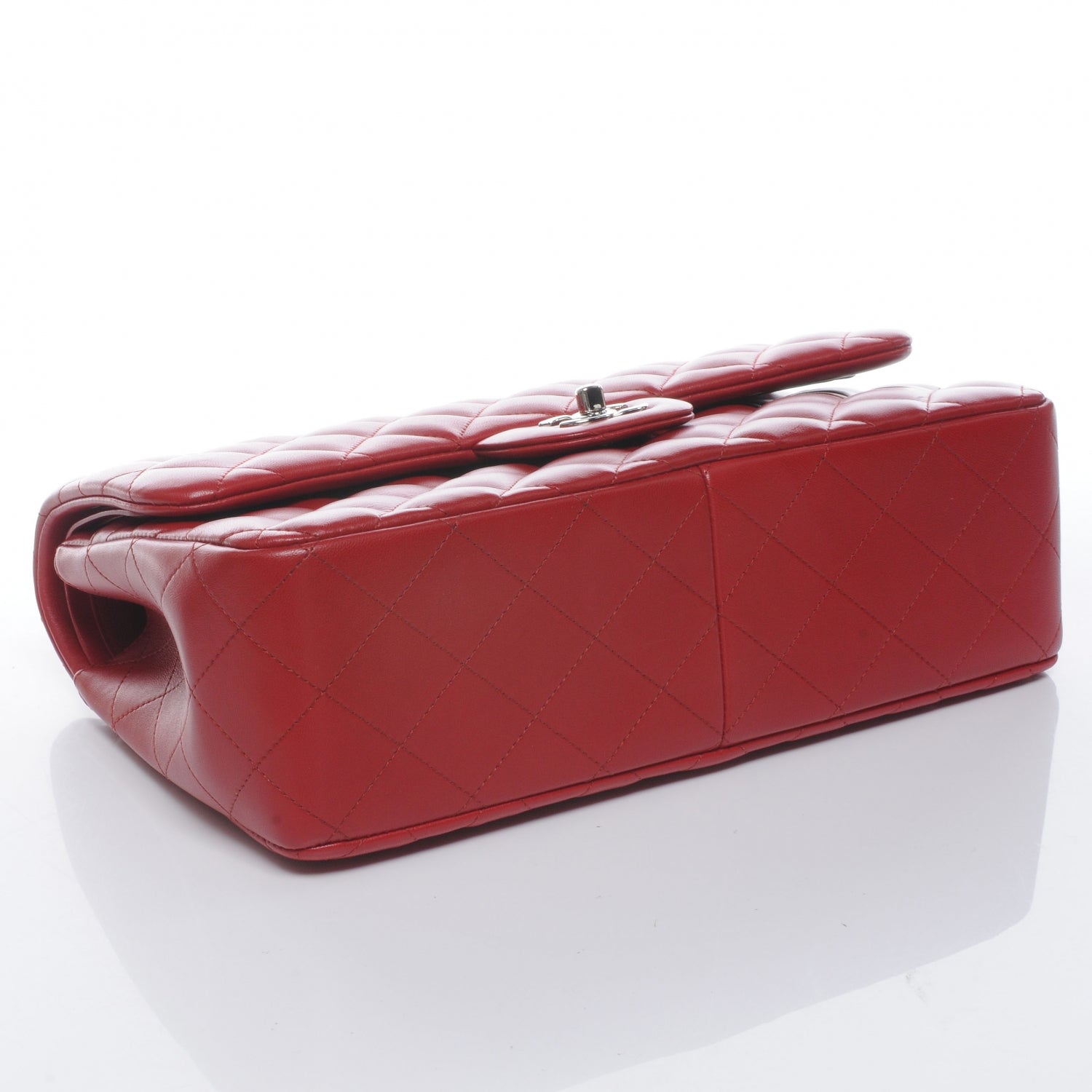 Chanel Lambskin Jumbo Double Flap Red 4 of 8