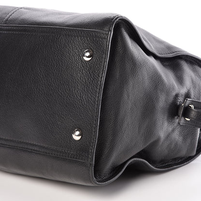 Saint Laurent Calfskin Cabas Chyc Weekender Black 9 of 9