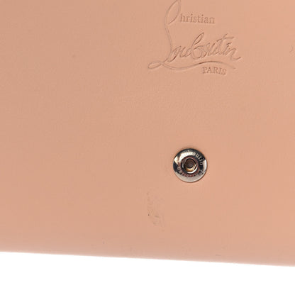 Christian Louboutin Calfskin Macaron Spiked Flap Wallet Beige 8 of 8