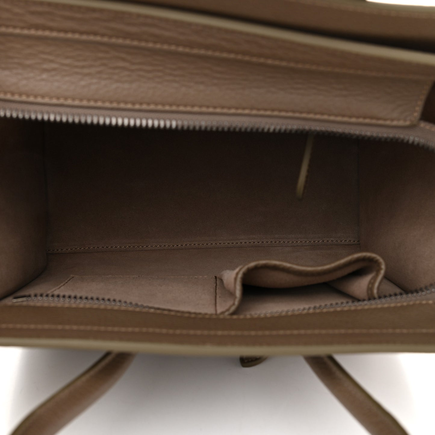 Drummed Calfskin Micro Luggage Souris