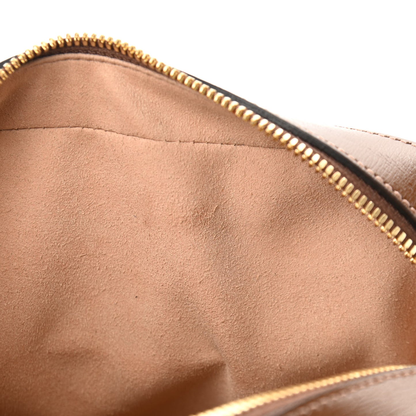GG Supreme Monogram Small Horsebit 1955 Shoulder Bag Beige Brown Sugar