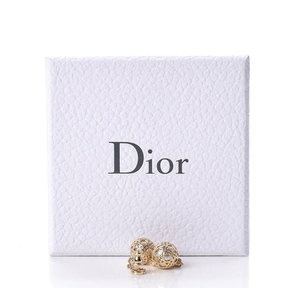 Christian Dior Pearl Secret Cannage Mise En Dior Tribales Dangle Earrings Gold 5 of 5
