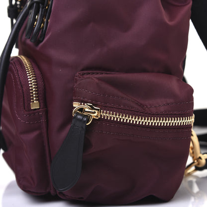 Burberry Nylon Small Rucksack Backpack Burgundy Red 18 of 20