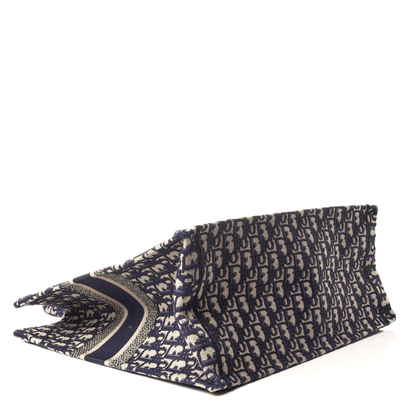 Oblique Book Tote Blue Multicolor