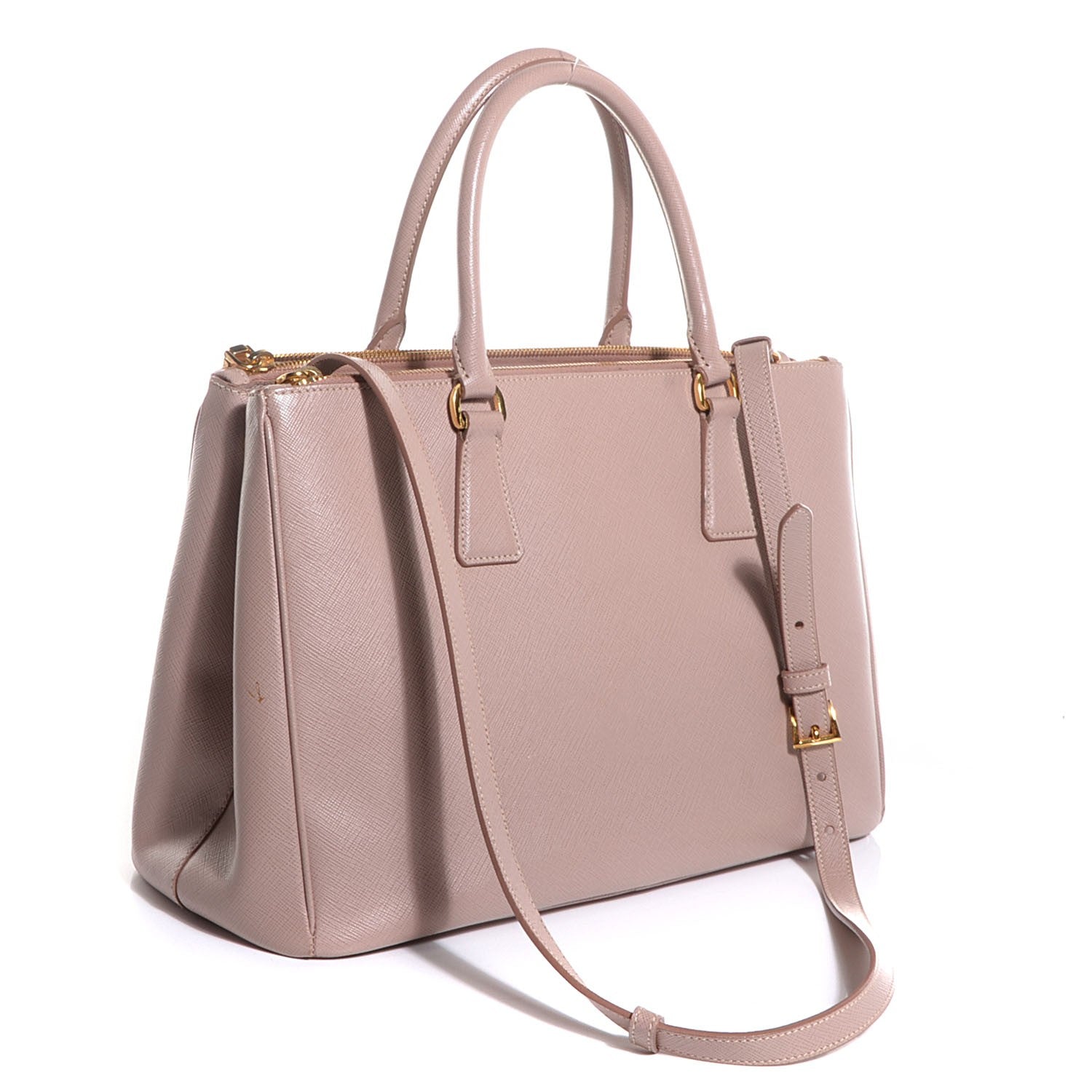 Prada Saffiano Lux Medium Double Zip Tote Cammeo 3 of 11
