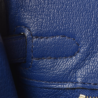 Hermes Taurillon Novillo Birkin 25 Bleu Saphir 17 of 34