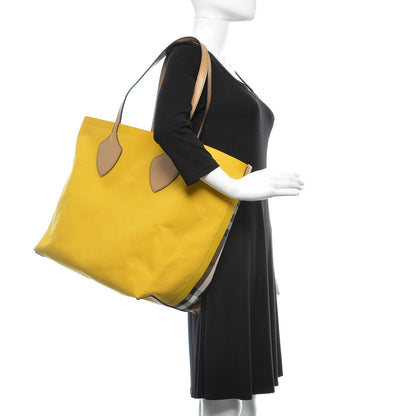 Burberry Vintage Check Large The Giant Reversible Tote Antique Yellow Golden Yellow 2 of 24