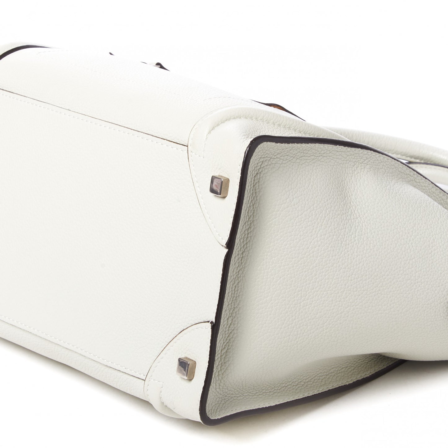 Drummed Calfskin Mini Luggage Lune