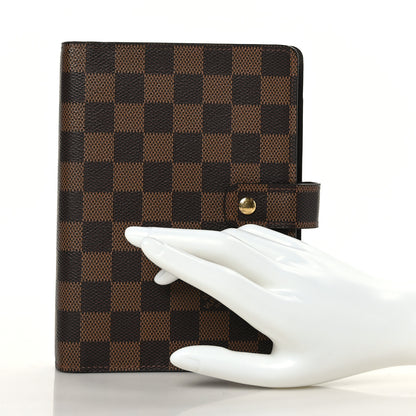 Louis Vuitton Damier Ebene Medium Ring Agenda Cover 2 of 9