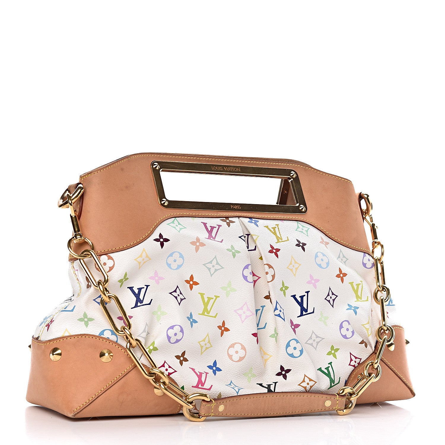 Louis Vuitton Monogram Multicolor Judy GM White 3 of 22