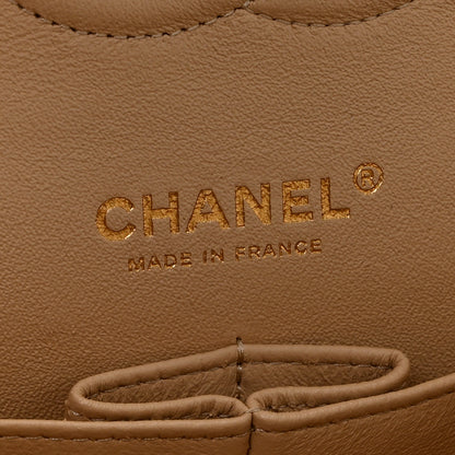 Chanel Caviar Quilted Medium Double Flap Beige 6 of 10