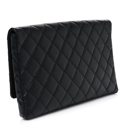 Chanel Aged Calfskin Quilted Reissue 2.55 Clutch Black 3 of 7