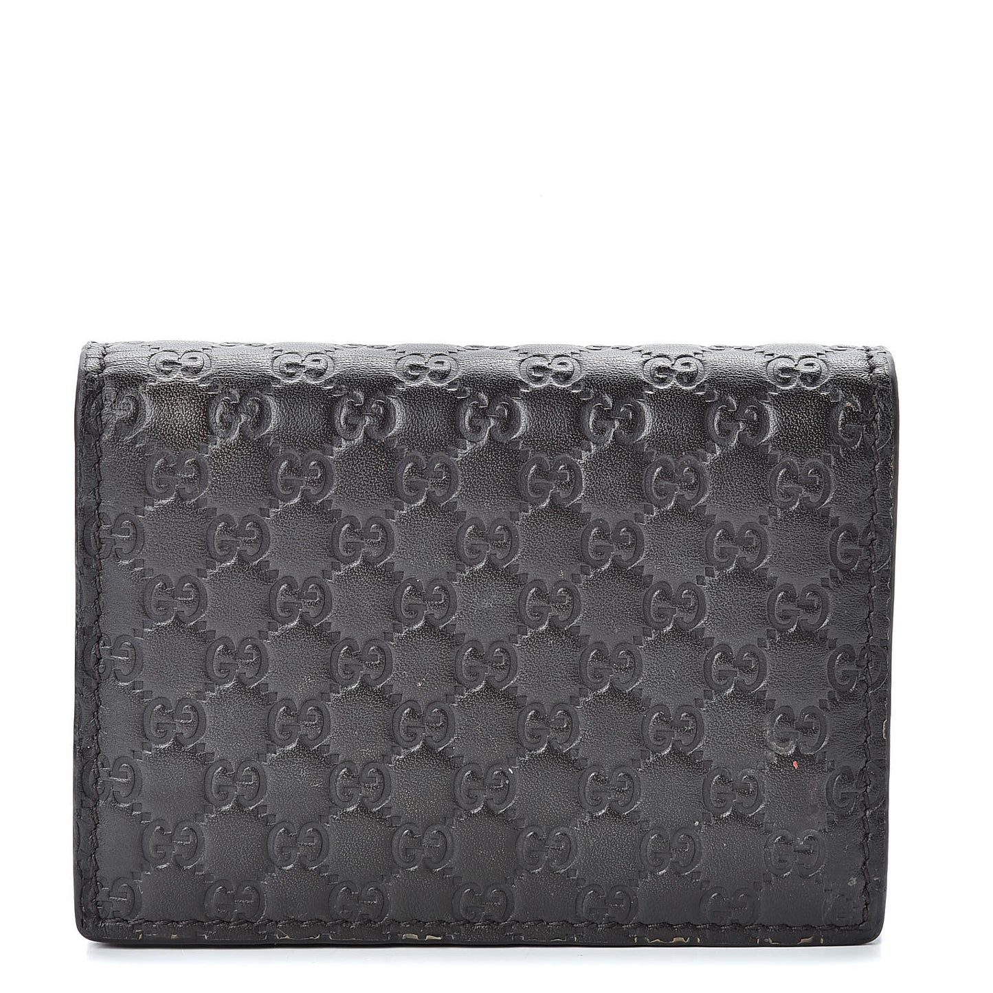 Microguccissima Card Case Wallet Black