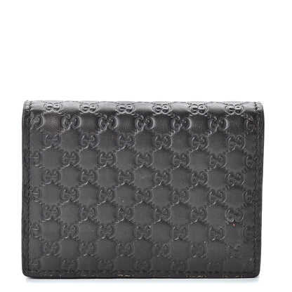 Gucci Microguccissima Card Case Wallet Black 1 of 13