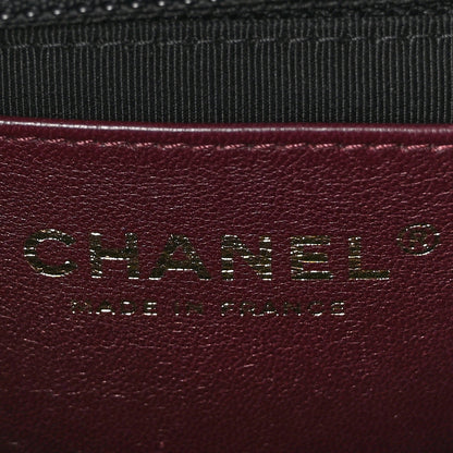 Chanel Shiny Lambskin Quilted Small Chevron Miroir Black 6 of 12