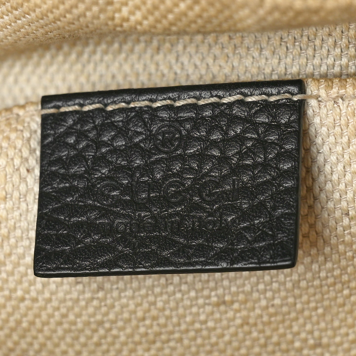 Pebbled Calfskin Small Soho Disco Bag Black