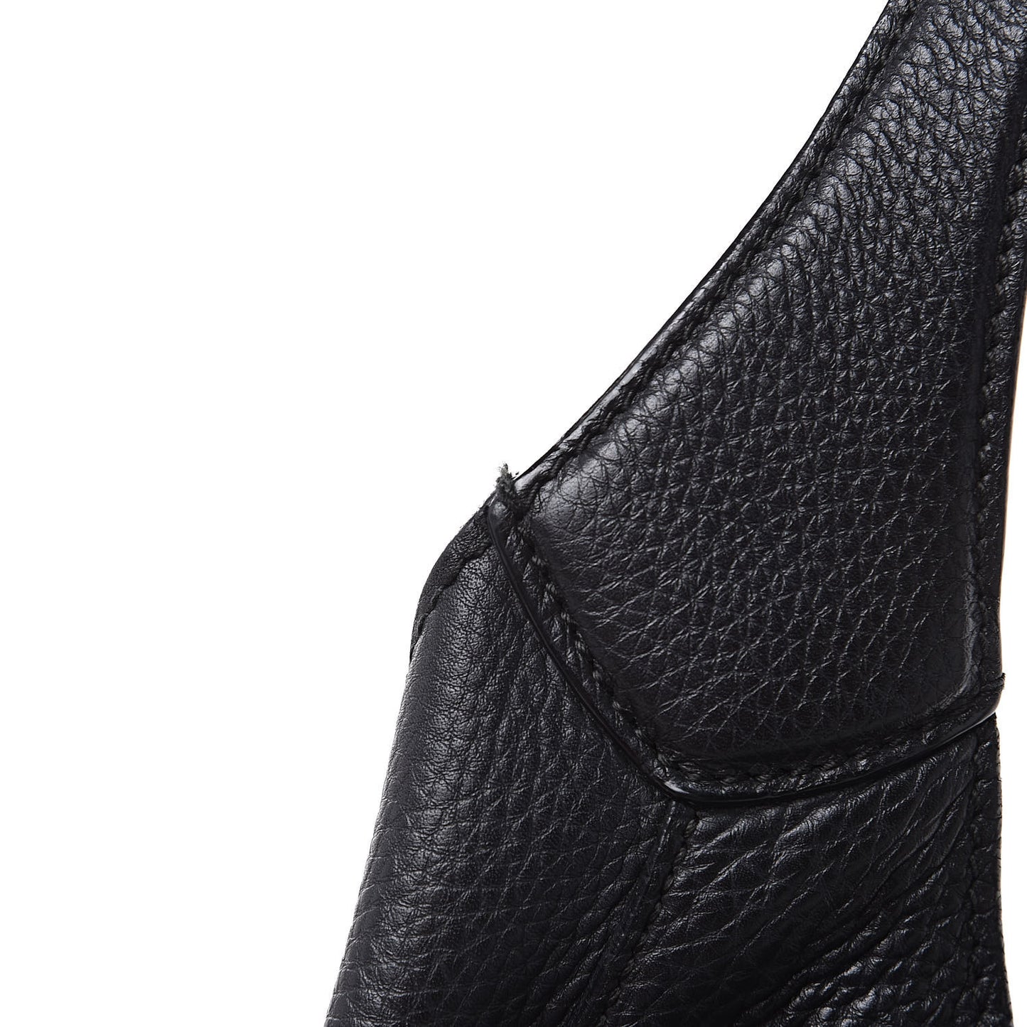 Soft Grained Calfskin Large Jackie Hobo Black