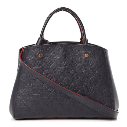 Louis Vuitton Empreinte Montaigne MM Marine Rouge 1 of 15