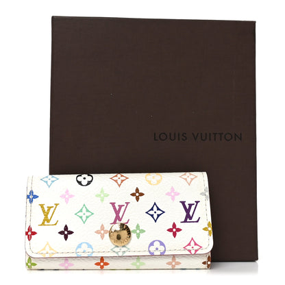 Louis Vuitton Monogram Multicolor Multicles 4 Key Holder White Litchi 7 of 7