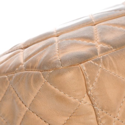 Chanel Lambskin Quilted Maxi Single Flap Beige 15 of 16