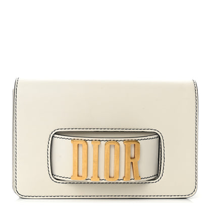 Christian Dior Smooth Calfskin Dio(r)evolution Flap Clutch Off White 1 of 12