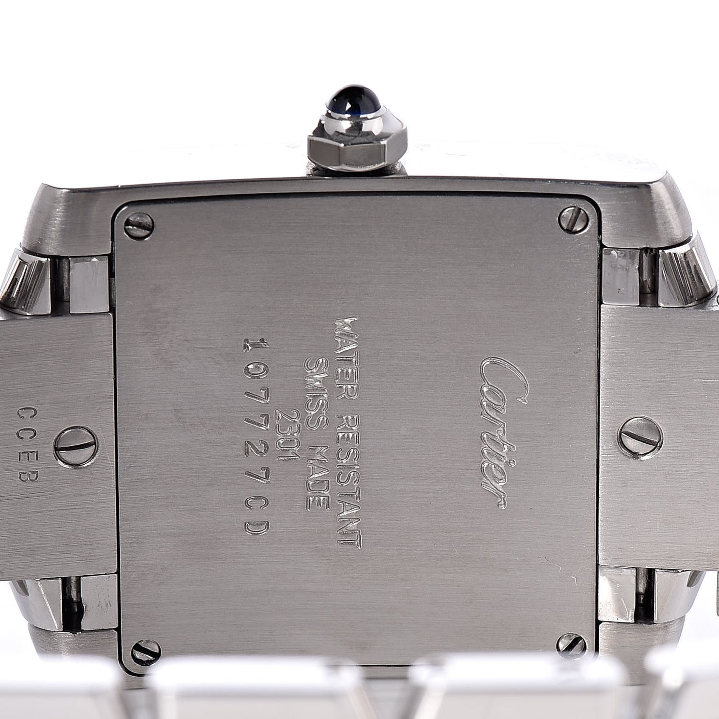 Stainless Steel 25mm Tank Francaise Quartz Watch