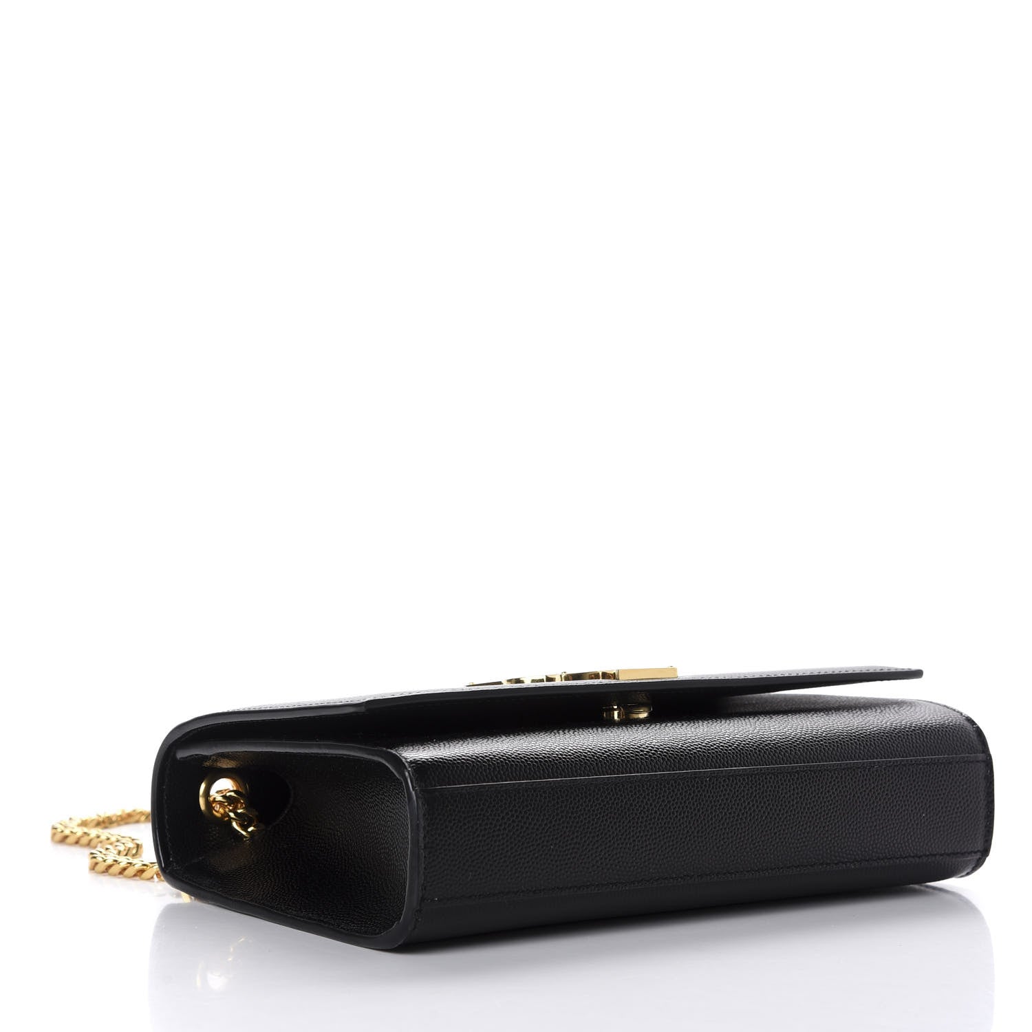 Saint Laurent Grain De Poudre Small Monogram Kate Satchel Black 4 of 9