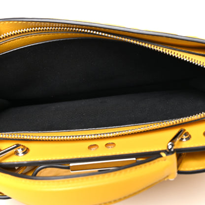 Fendi X SARAH COLEMAN Nappa FF Fish Eye Embossed Mini Peekaboo I SEE U Satchel Mimosa 7 of 11
